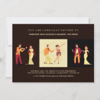 Cartes d'invitation des Années folles
