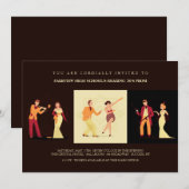 Cartes d'invitation des Années folles (Devant / Derrière)