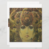 Cartes d'invitation Design tzigane (Devant / Derrière)