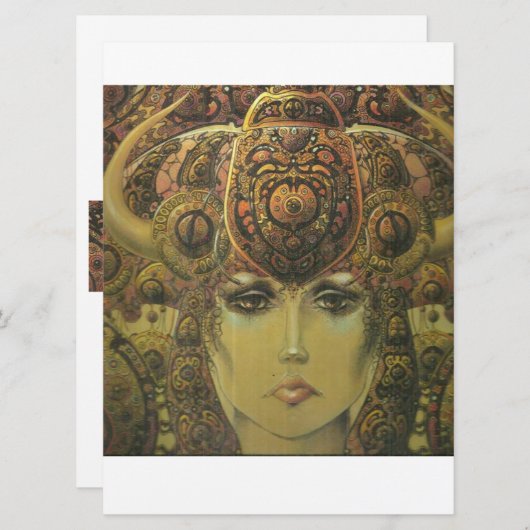 Cartes d'invitation Design tzigane (Devant / Derrière)