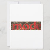 Cartes d'invitation Design tzigane (Dos)