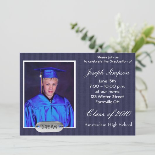 Cartes d'invitation d'obtention du diplôme (Debout devant)