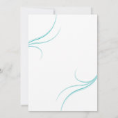 Cartes d'invitation Dragon Éclat de Couleur Bleue (Dos)