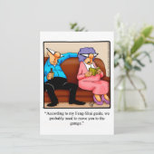 Cartes d'invitation drôles de "Feng-Shui" pour une (Debout devant)