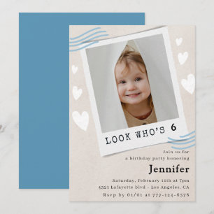 Cartes d'invitation drôles pour 6 ans d'anniversai