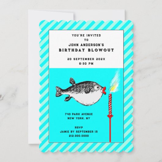 Cartes d'invitation drôles pour anniversaire (Devant)