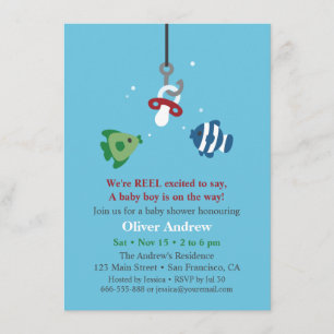 Cartes d'invitation drôles pour Baby Shower sur le