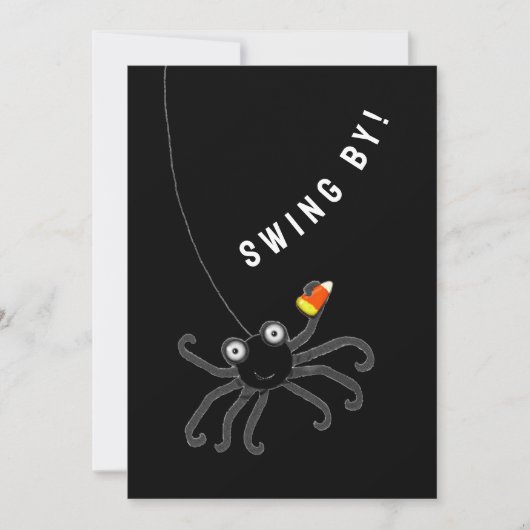 Cartes d'invitation drôles pour une fête d'Hallowe (Devant)