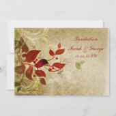 Cartes d'invitation du mariage de automne (Devant)