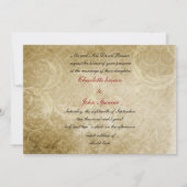 Cartes d'invitation du mariage de automne (Dos)