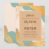 Cartes d'invitation Élégantes (Devant / Derrière)