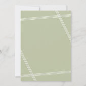 Cartes d'invitation élégantes et modernes pour un (Dos)