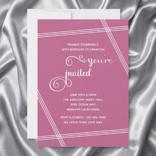 Cartes d'invitation élégantes et modernes pour un