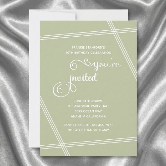 Cartes d'invitation élégantes et modernes pour un