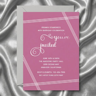 Cartes d'invitation élégantes et modernes pour un