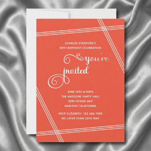 Cartes d'invitation élégantes et modernes pour un