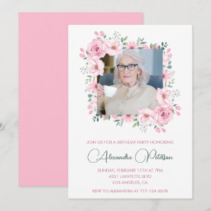 Cartes d'invitation élégantes pour 100e anniversai
