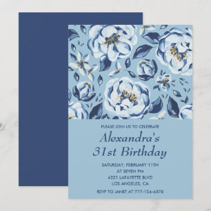 Cartes d'invitation élégantes pour 31e anniversair