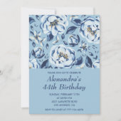 Cartes d'invitation élégantes pour 44ème anniversa (Devant)