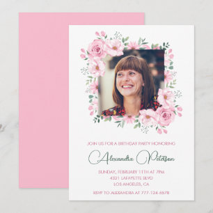 Cartes d'invitation élégantes pour 65e anniversair