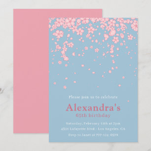 Cartes d'invitation élégantes pour 65e anniversair