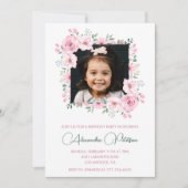 Cartes d'invitation élégantes pour 7ème anniversai (Devant)