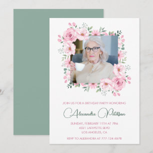Cartes d'invitation élégantes pour 85e anniversair