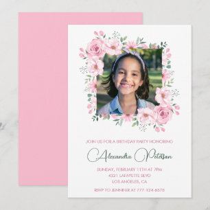 Cartes d'invitation élégantes pour 8ème anniversai