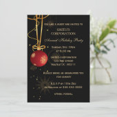 Cartes d'invitation élégantes pour la fête de Noël (Debout devant)