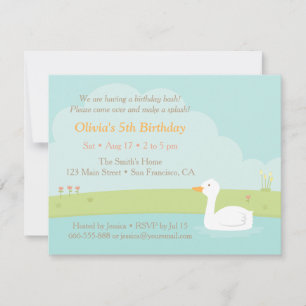 Cartes d'invitation élégantes pour l'anniversaire