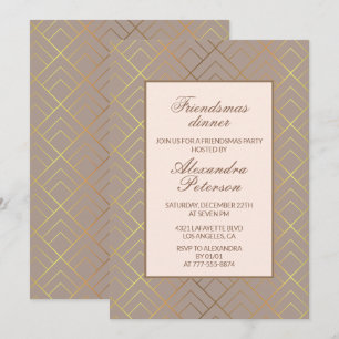 Cartes d'invitation élégantes pour le dîner de Fri