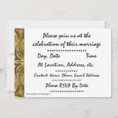 Cartes d'invitation élégantes pour les 50 ans de m (Dos)