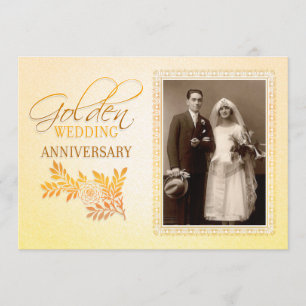 Cartes d'invitation élégantes pour les 50 ans de m