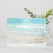 Cartes d'invitation élégantes pour l'été avec étoi (Debout devant)