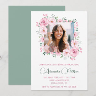 Cartes d'invitation élégantes pour un 37e annivers