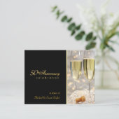 Cartes d'invitation élégantes pour un 50e annivers (Debout devant)