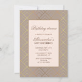 Cartes d'invitation élégantes pour un dîner d'anni (Devant)