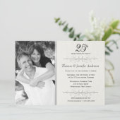 Cartes d'invitation élégantes pour une fête d'anni (Debout devant)