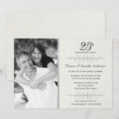 Cartes d'invitation élégantes pour une fête d'anni (Devant / Derrière)