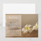 Cartes d'invitation élégantes pour une fête d'anni (Devant / Derrière)