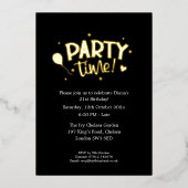 Cartes d'invitation en feuille pour les célébratio (Recto)