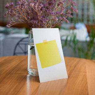 Cartes d'invitation en post-it jaune