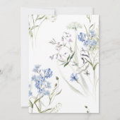 Cartes d'invitation estivales de fleurs sauvages b (Dos)