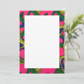 Cartes d'invitation et annonces à motifs africains (Debout devant)