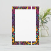 Cartes d'invitation et faire-part à motifs africai (Debout devant)