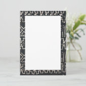 Cartes d'invitation et faire-part à motifs africai (Debout devant)