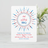 Cartes d'invitation étoile d'indépendance du 4 jui (Debout devant)