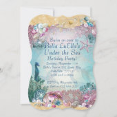 Cartes d'invitation Fête de la Sirène sous la mer (Devant)