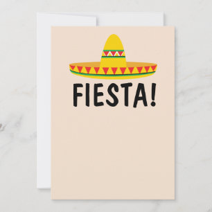 CARTES D'INVITATION FÊTE MEXICAINE PERSONNALISÉES