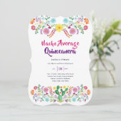 Cartes d'invitation FIESTA mexicaine Artisanat NAC (Debout devant)